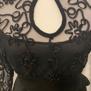 NWT high low peplum cocktail dress